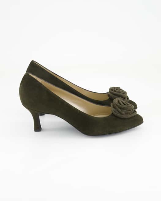 Dirndl & Bua 1990-07 Pumps in Grün