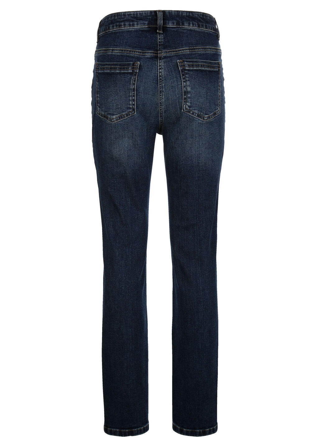 Jeans mit Glitzersteinchen und Ziernähten