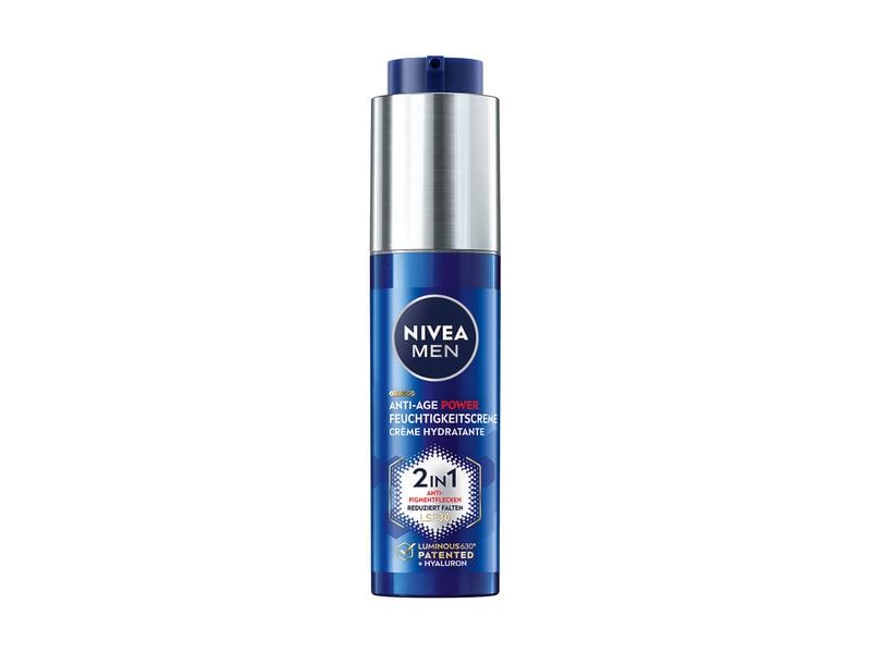 NIVEA MEN Men Crème Anti-Age Power Luminous 50 ml Anti-Age Gesichtspflege mit dem patentierten Anti-Pigment-Wirkstoff