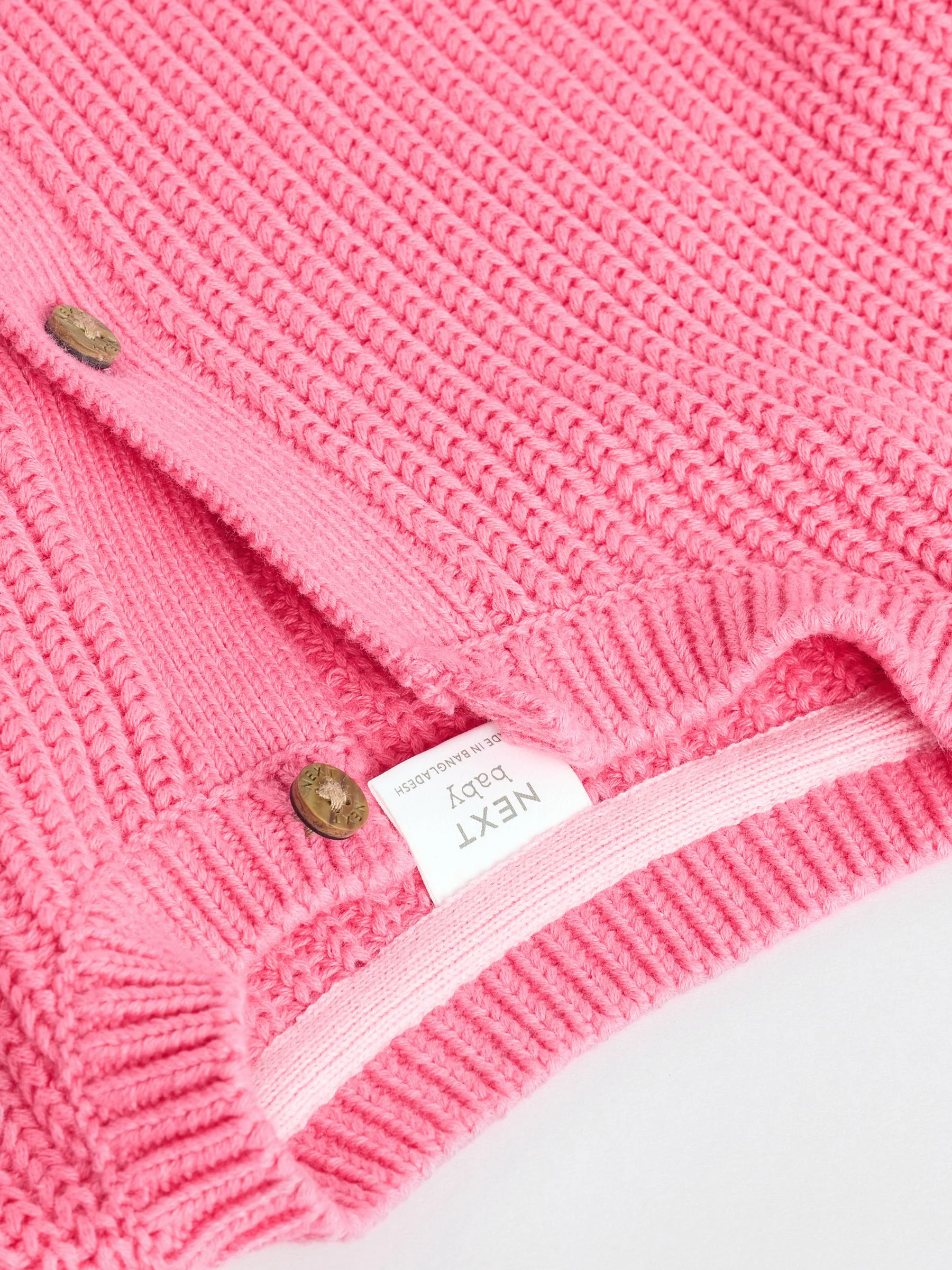 Roze met smiley - Geborduurd vest (0 mnd - 2 jr)