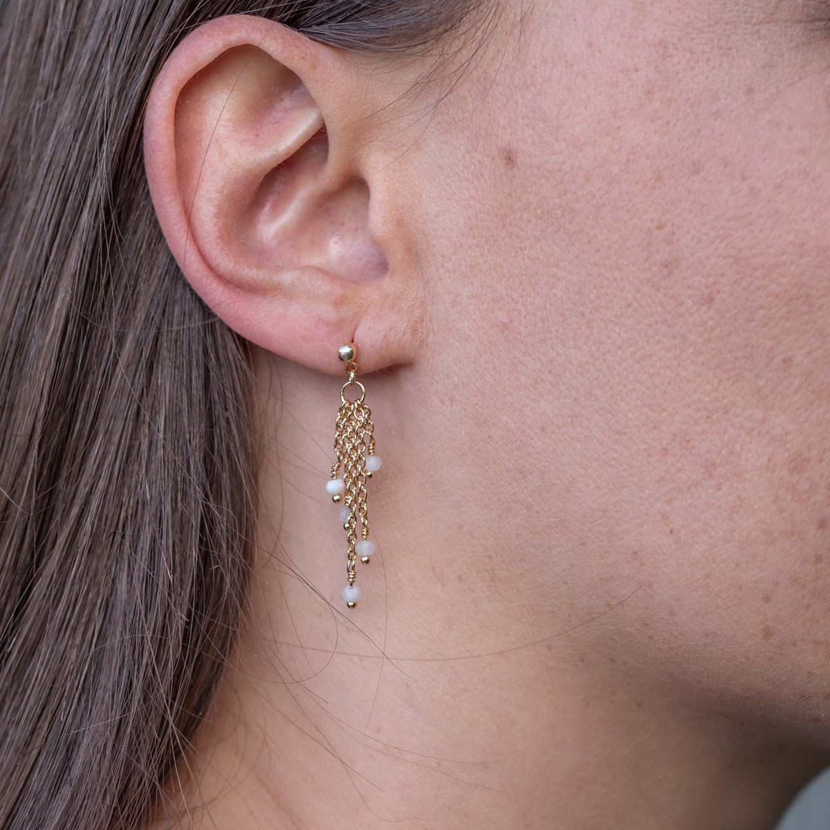 Boucles d'oreilles Bianca en Pierres de Lune