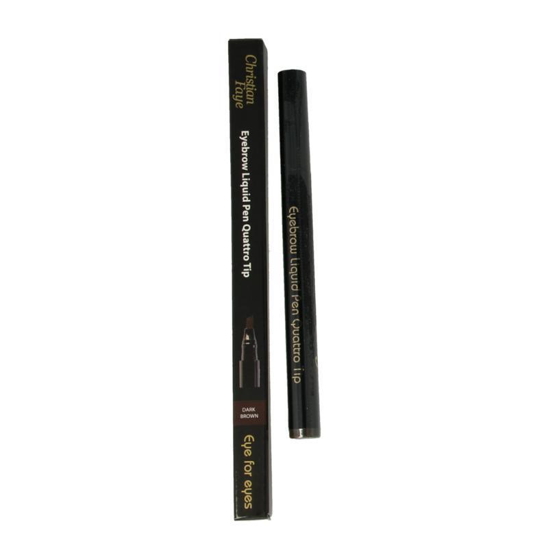 Christian Faye Eyebrow Liquid Pen Quattro Tip Dark Brown 1.3 Gram