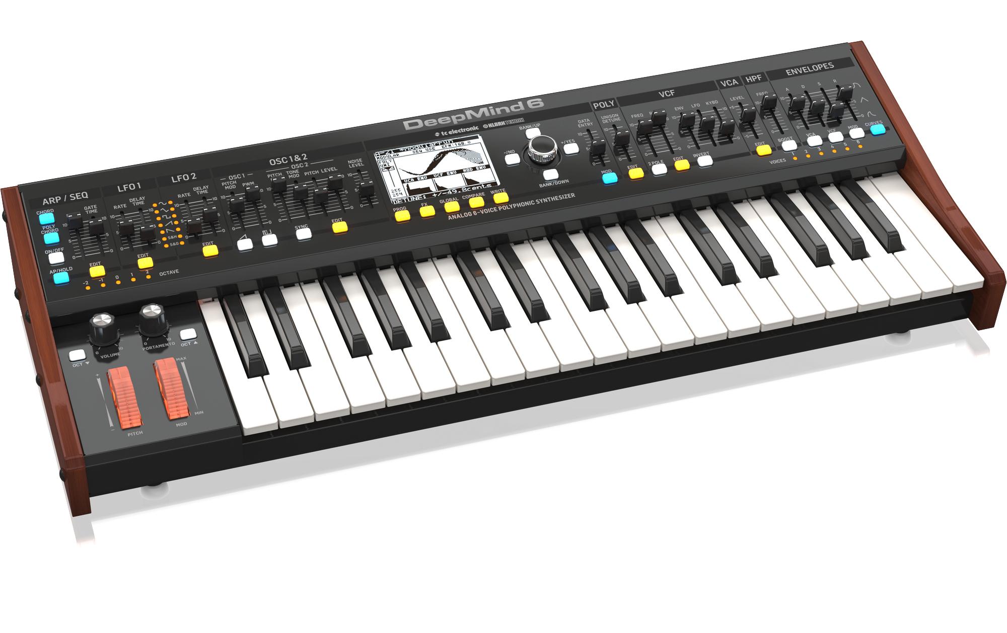 Synthesizer Deepmind 6<br>6-stimmiger, polyphoner Analog-Synthesizer