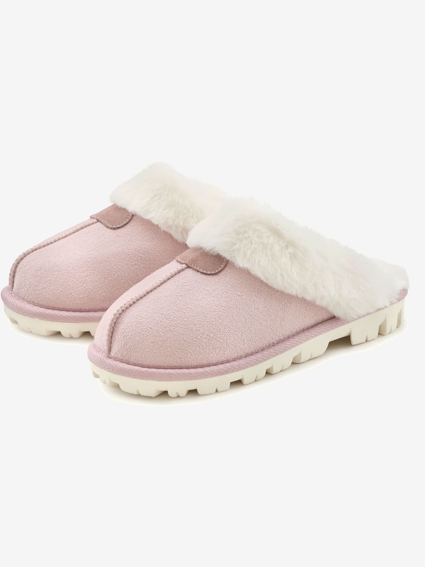 Chaussons en peluche très chaudes, imitation fourrure douce