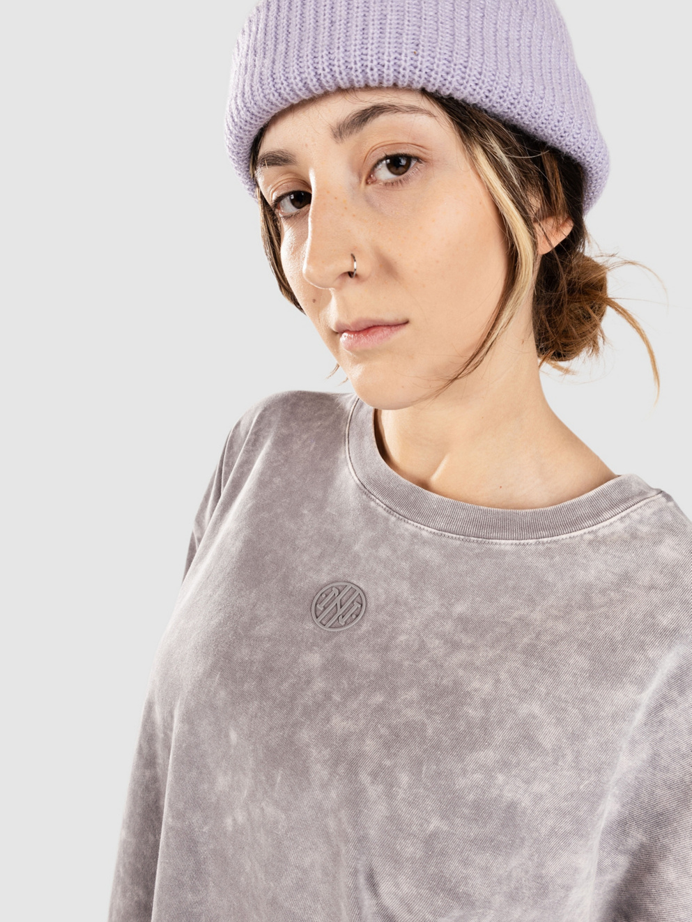 Ninth Hall Maeve T-Shirt grey mineral wash