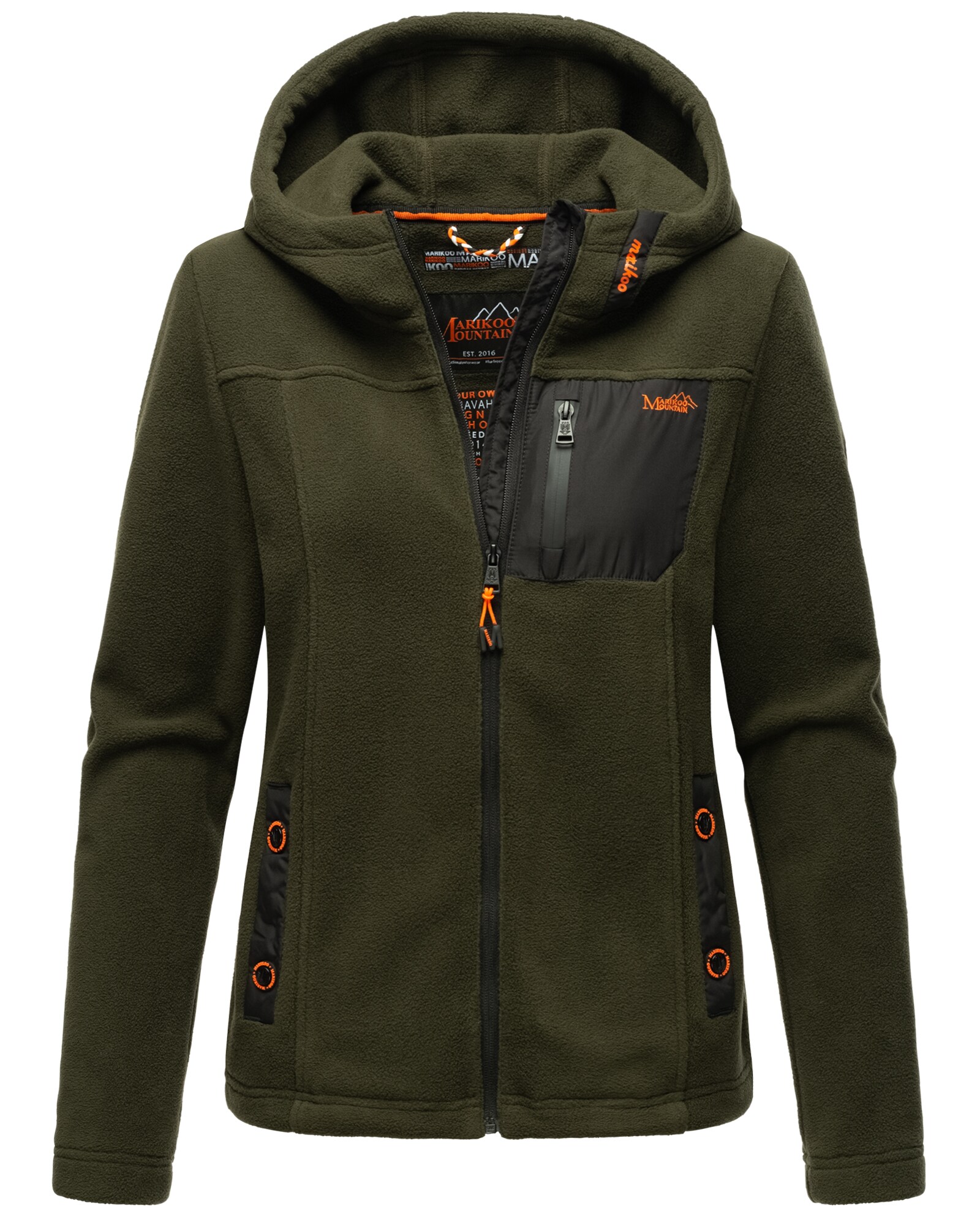 MARIKOO Damen Herbst Winter Outdoor Fleece Jacke Sweater Fleecejacke Mount Iwaki