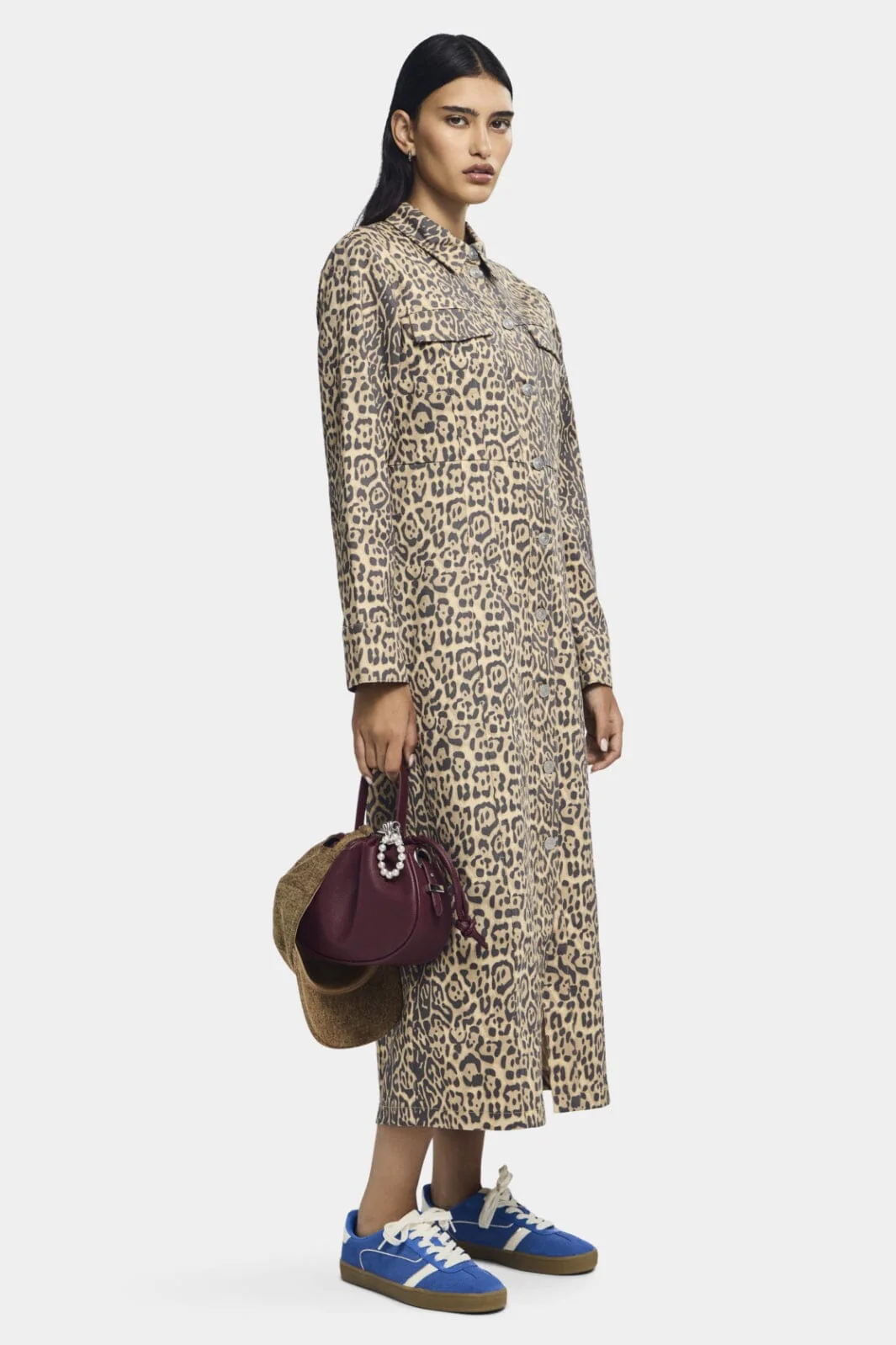 Pieces Pcfia Ls Long Denim Dress Fsy
