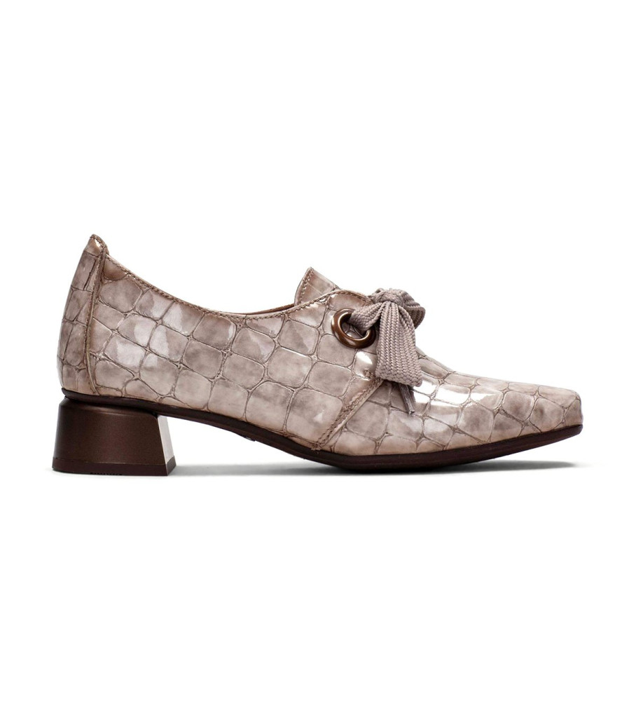 Mocassins de couro Hispanitas Salma Taupe