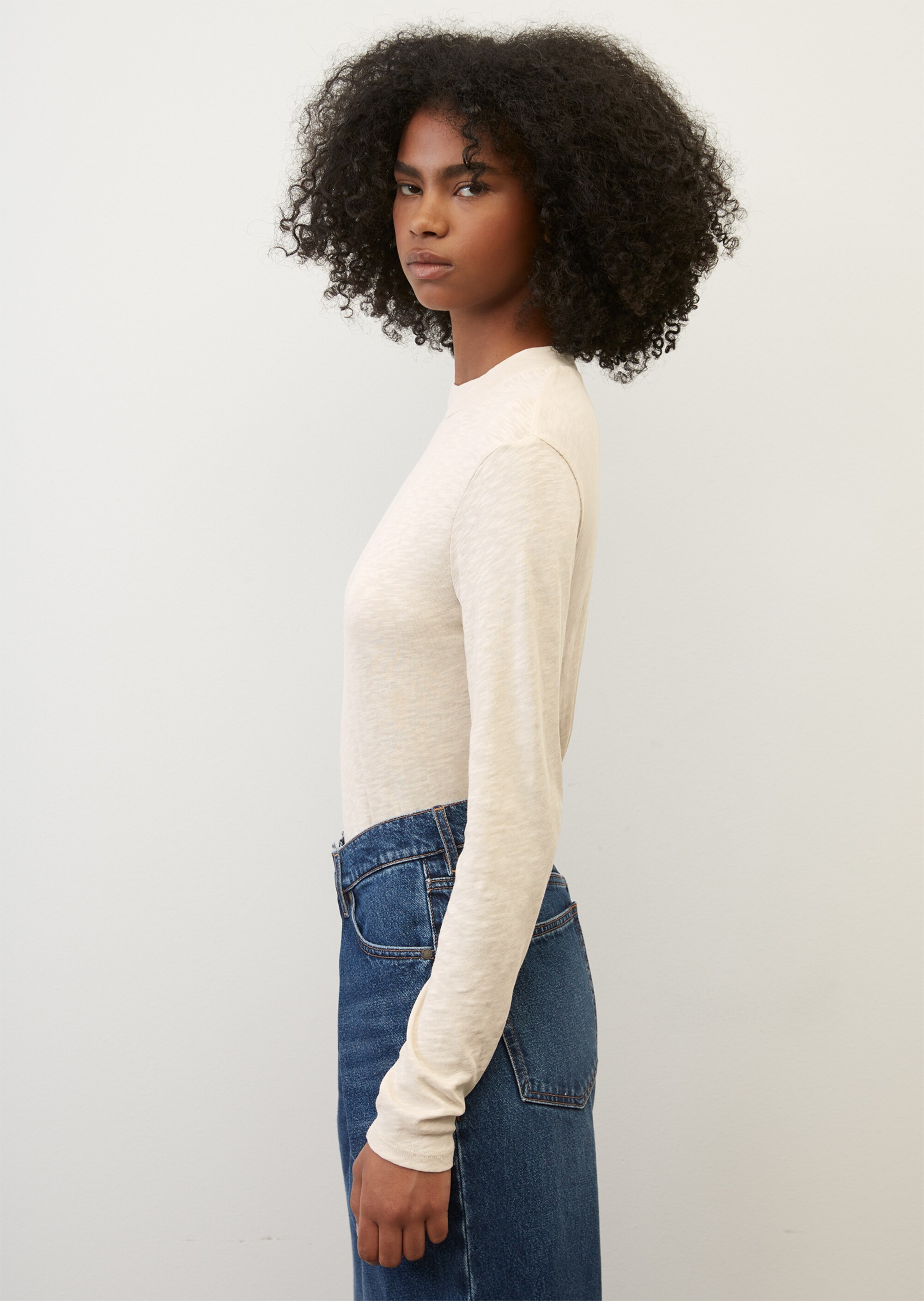 Longsleeve aus Organic-Cotton-Slub-Jersey