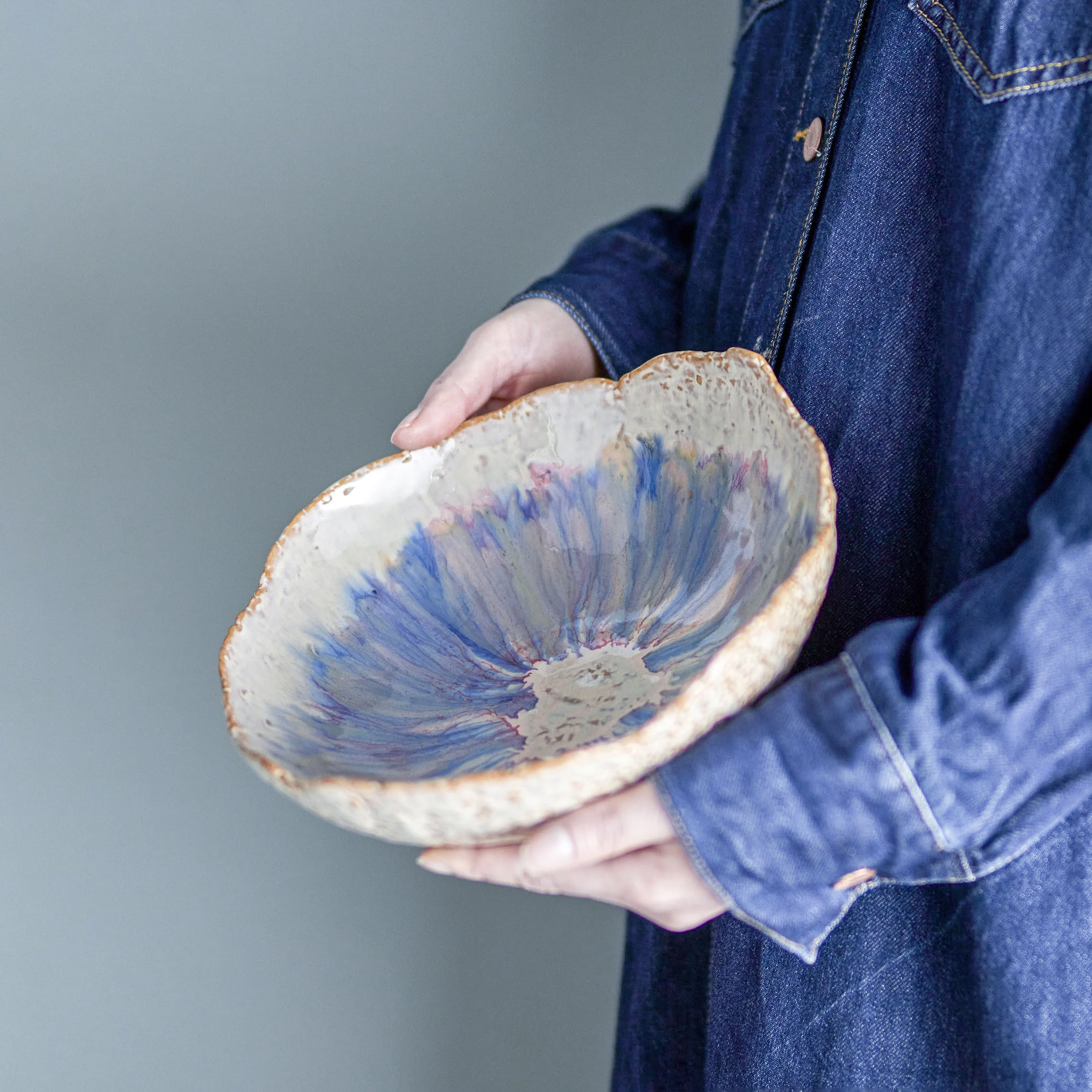 AMALIA - Saladier céramique | Bleu