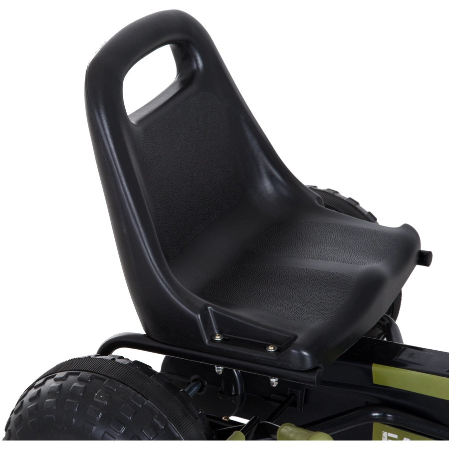HOMCOM Kinder Tretauto mit Handbremse grün