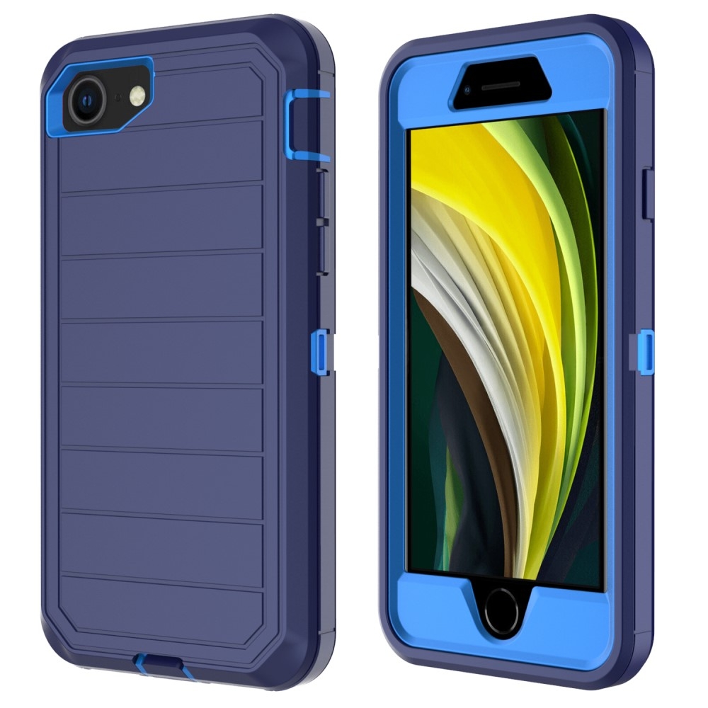 iPhone SE (2022/2020) / 8 / 7 / 6S Outdoor Schutz Hülle   Holster - Blau