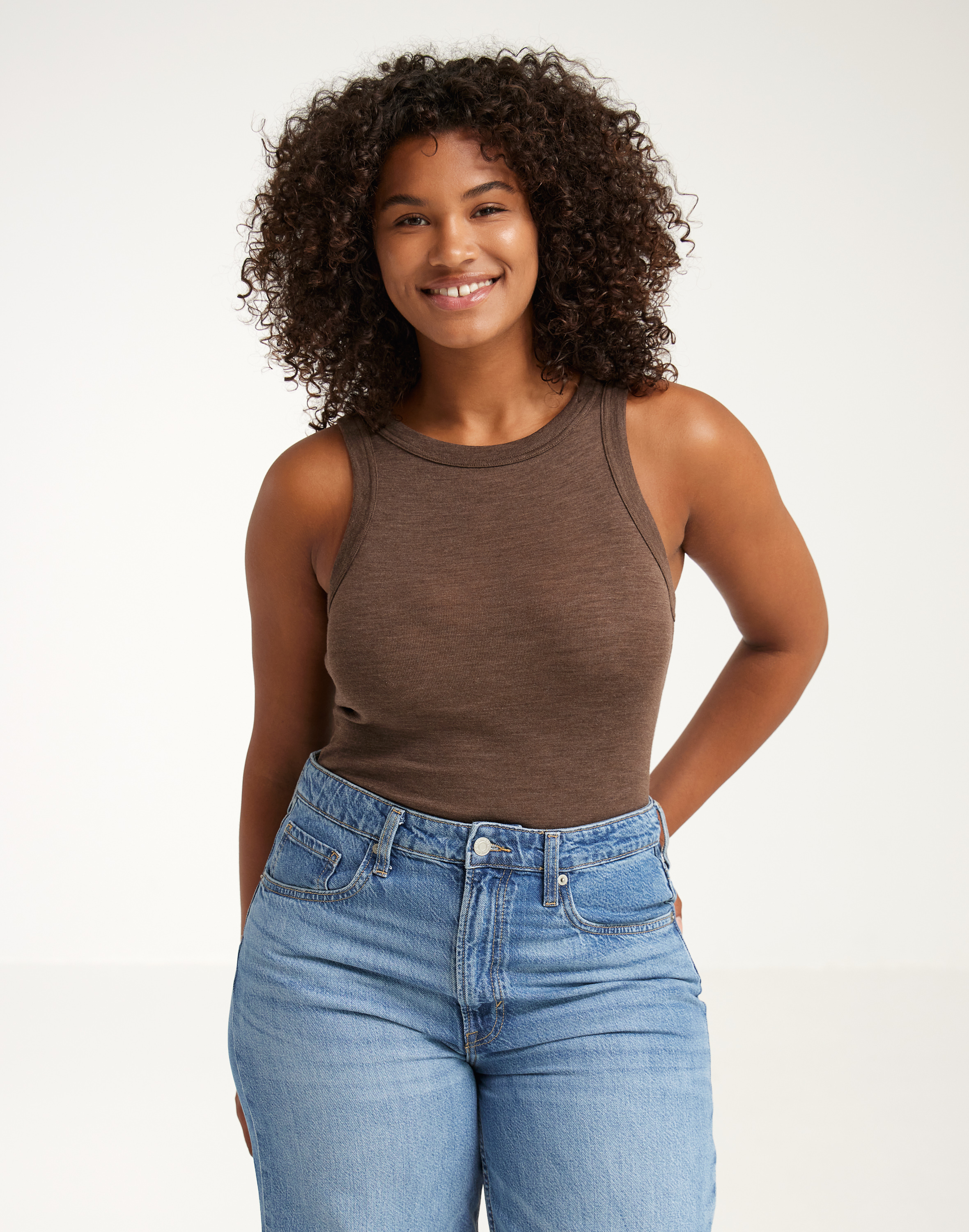 Tanktop van merinowol/zijde voor dames