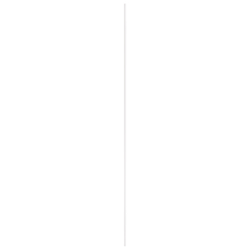 Decorlijst MDF wit folie 9x22 mm 260 cm