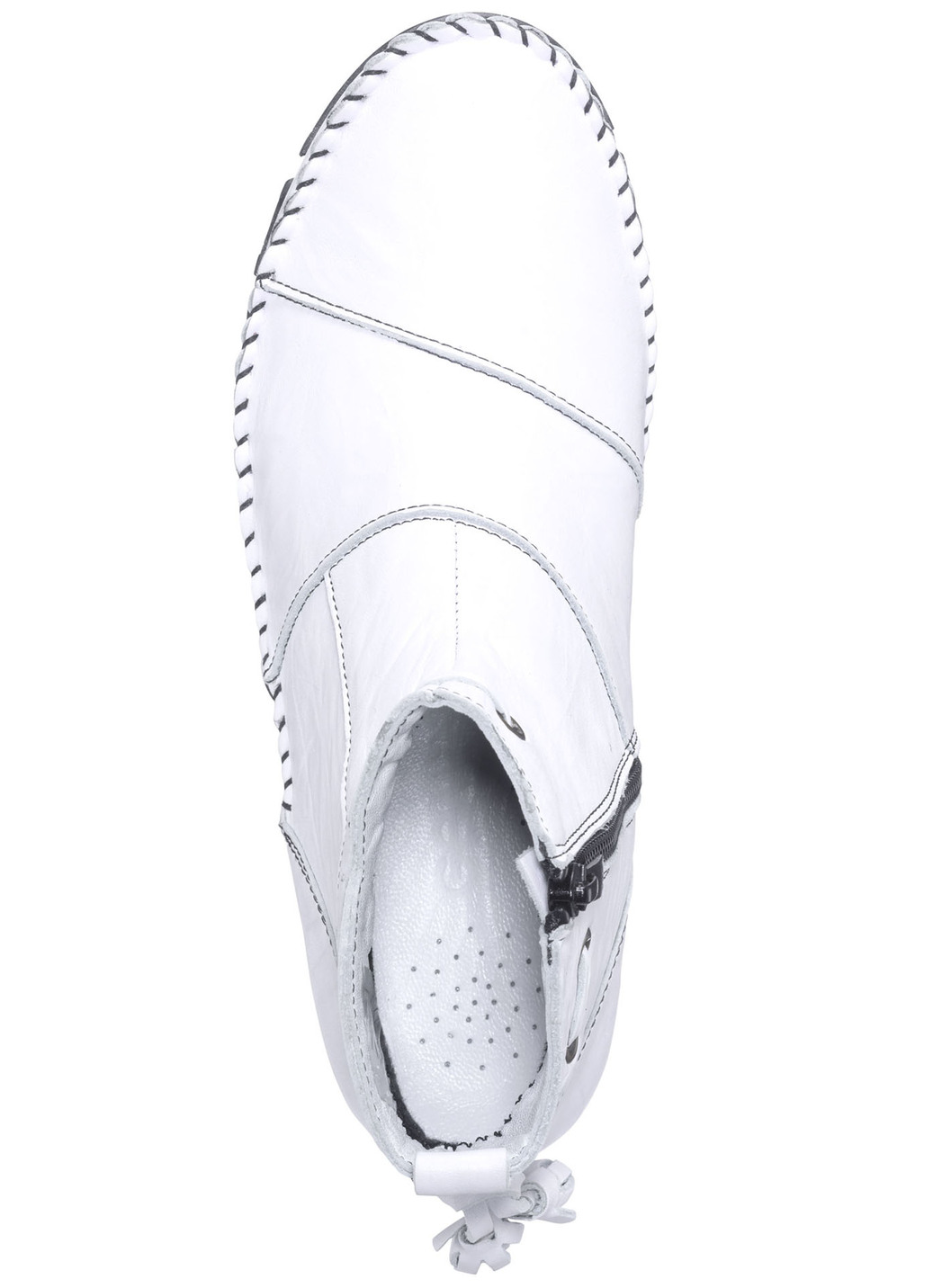 Gemini Mokassin-Stiefelette aus Rind-Nappaleder mit Knitter-Struktur