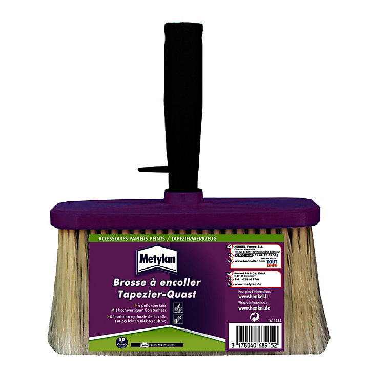 Brosse à encoller pour papier peint Metylan L.17 x l.230 x H.8 cm