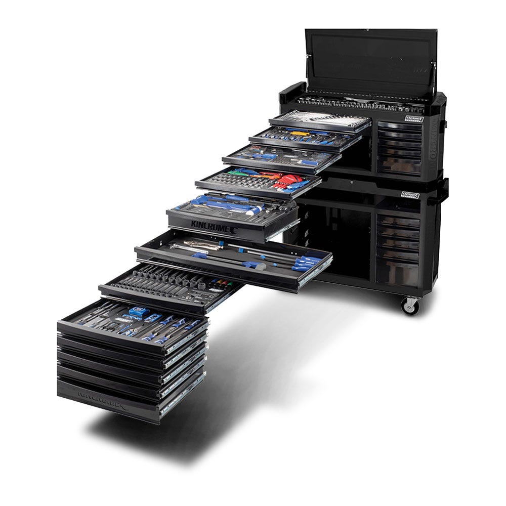 Kit de ferramentas Kincrome TFL Contour Wide com 551 peças e 22 gavetas, preto (P1810MB)