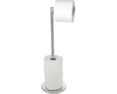Vrijstaande toiletrolhouder 2 in 1 roestvrij staal