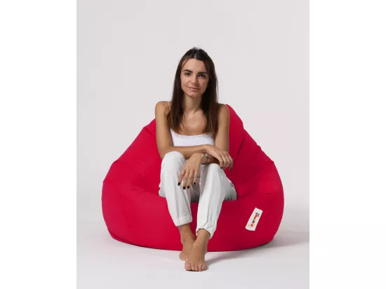 Pouf poire rouge Premium XXL