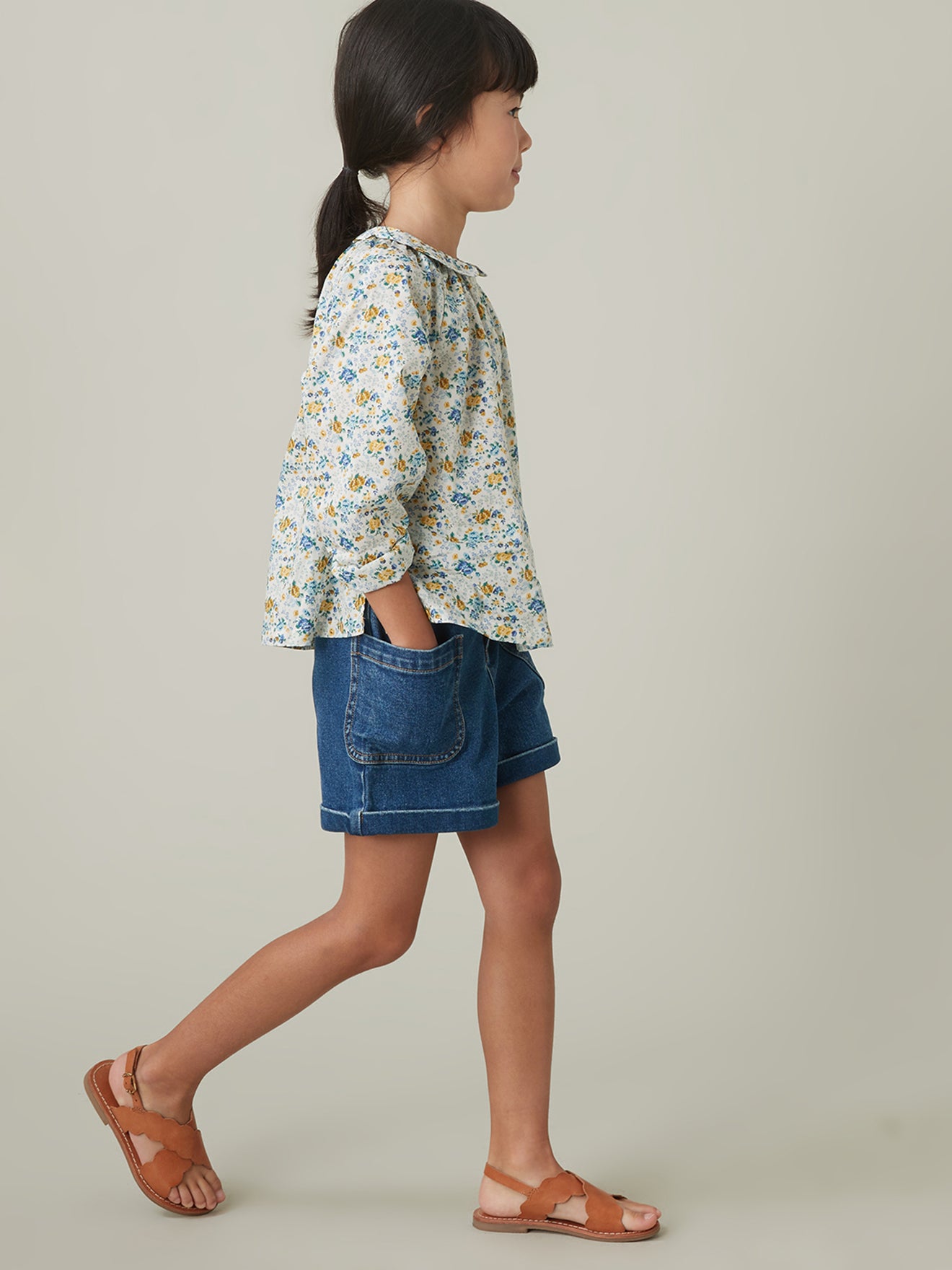 Blouse Fille en tissu Liberty