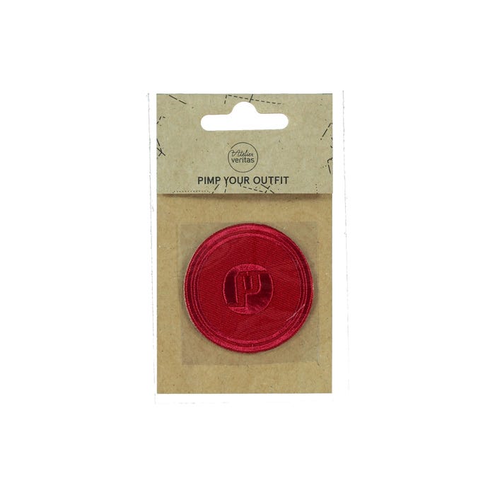 Atelier Veritas-Ronde patch met logo Ø5,2cm