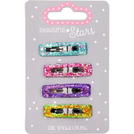 Die Spiegelburg Haarclip Glitzer beautiful Stars, 1 Packung, 2-fach sortiert