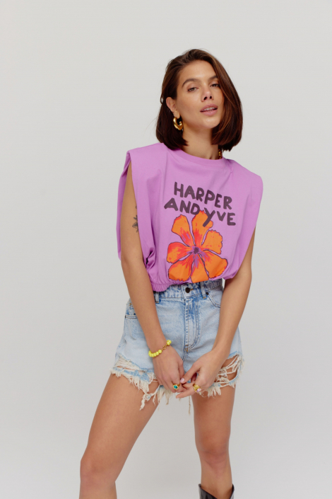 Harper & Yve paarse dames t-shirt
