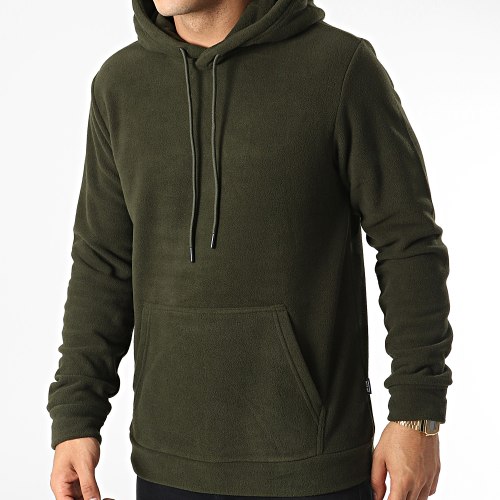 Sweat Capuche Polaire Nikolai Vert Kaki