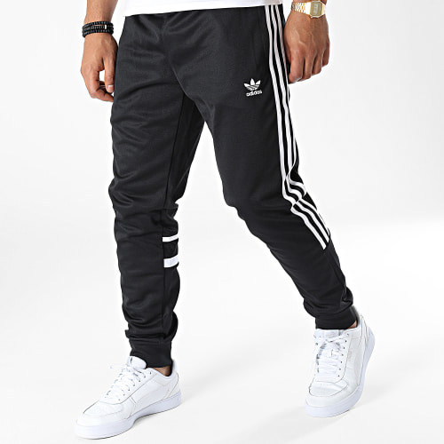 Pantalon Jogging A Bandes Cutline HK7429 Noir