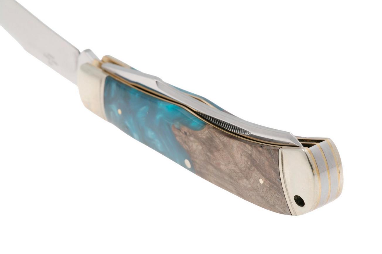 Rough Ryder Jumbo Trapper RR2651, Satin 440, Pandora Swirl Wood Resin, zakmes