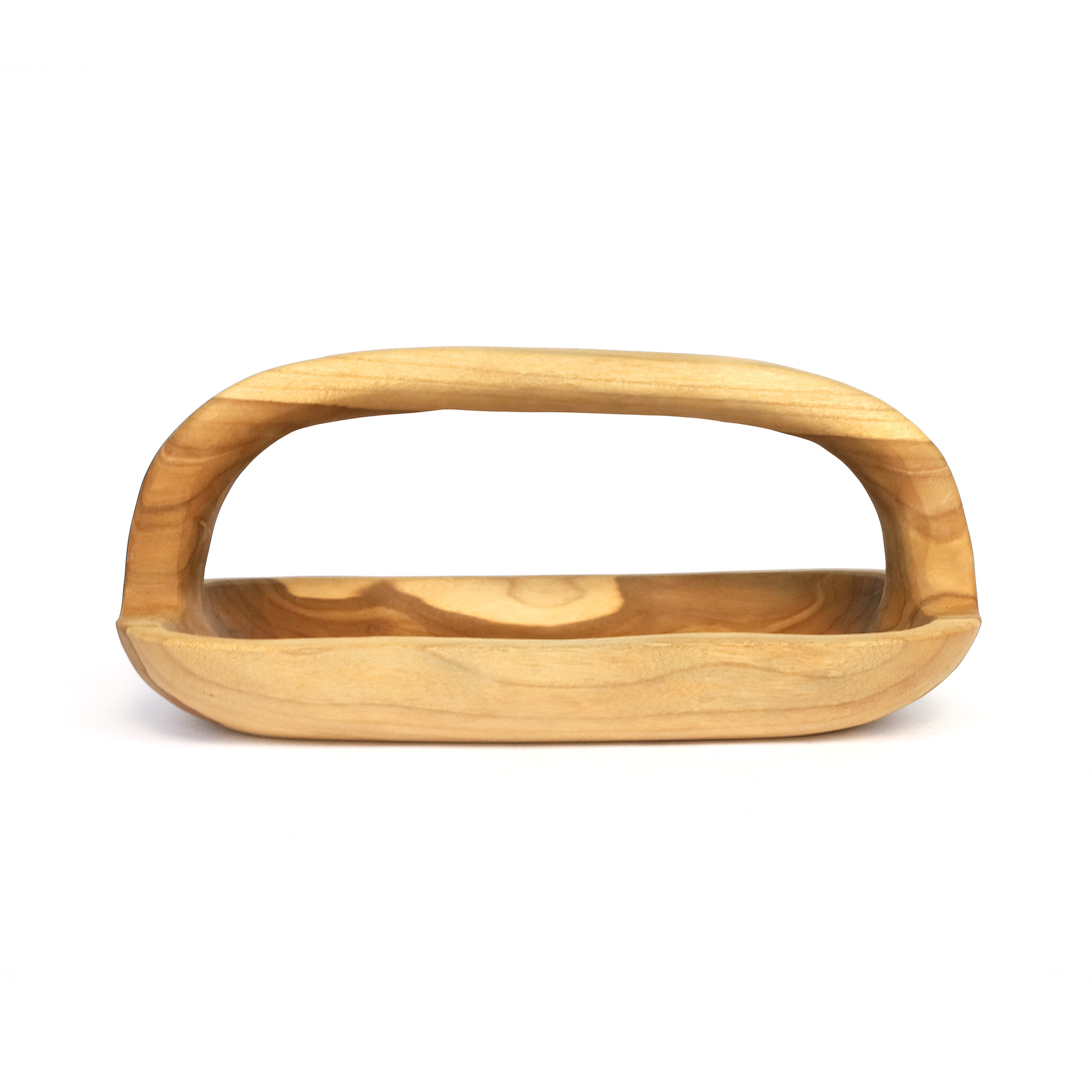 Korb aus Teak, B 39 cm, L 20 cm, H 18 cm von fischer's lagerhaus