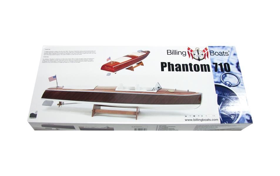 Bausatz Rennboot Phantom, 690 mm 1:15<br>Modellbausatz eines klassischen amerikanischen Runabout Boots