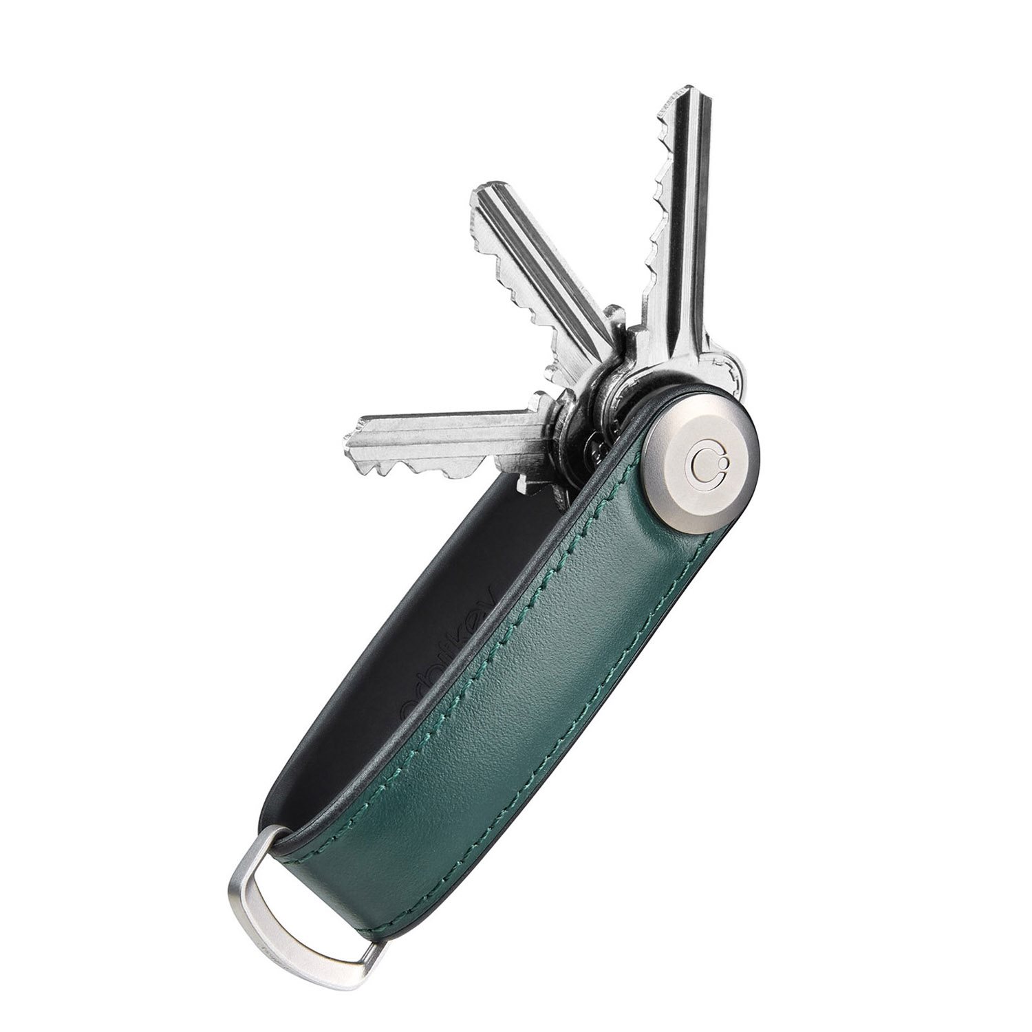 Orbitkey Hybrid Leather Key Organiser pine green