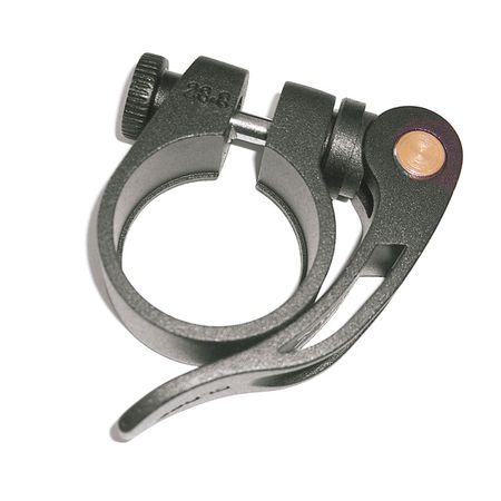 Sattelklemmbride mit Schnellspanner  schwarz  28.6mm