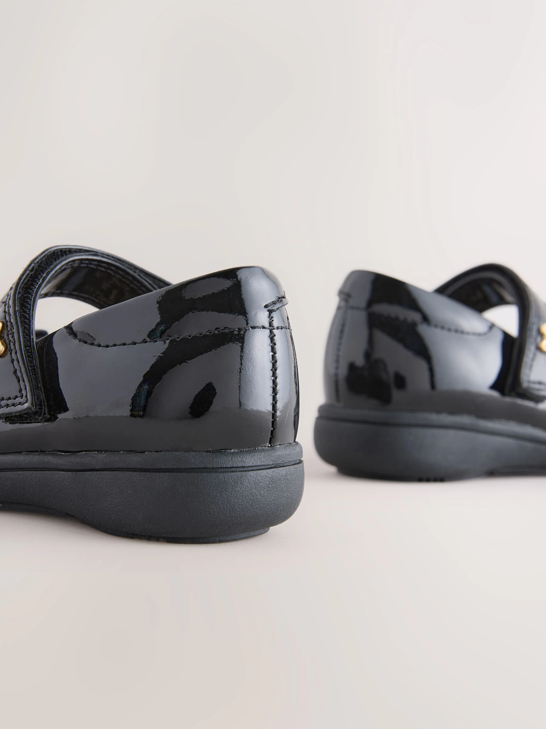 Zwart lak - Bow Mary Jane School Shoes