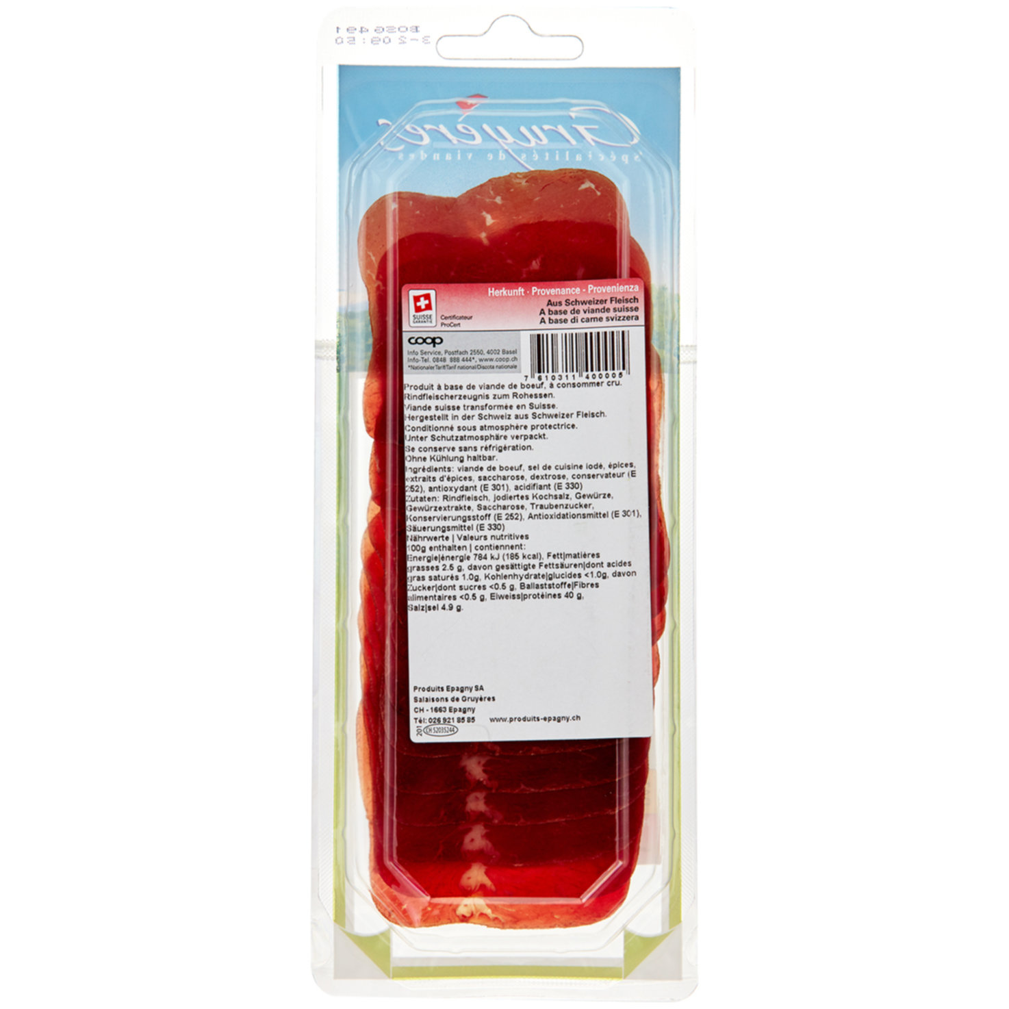 Espagny Trockenfleisch hauchdünn