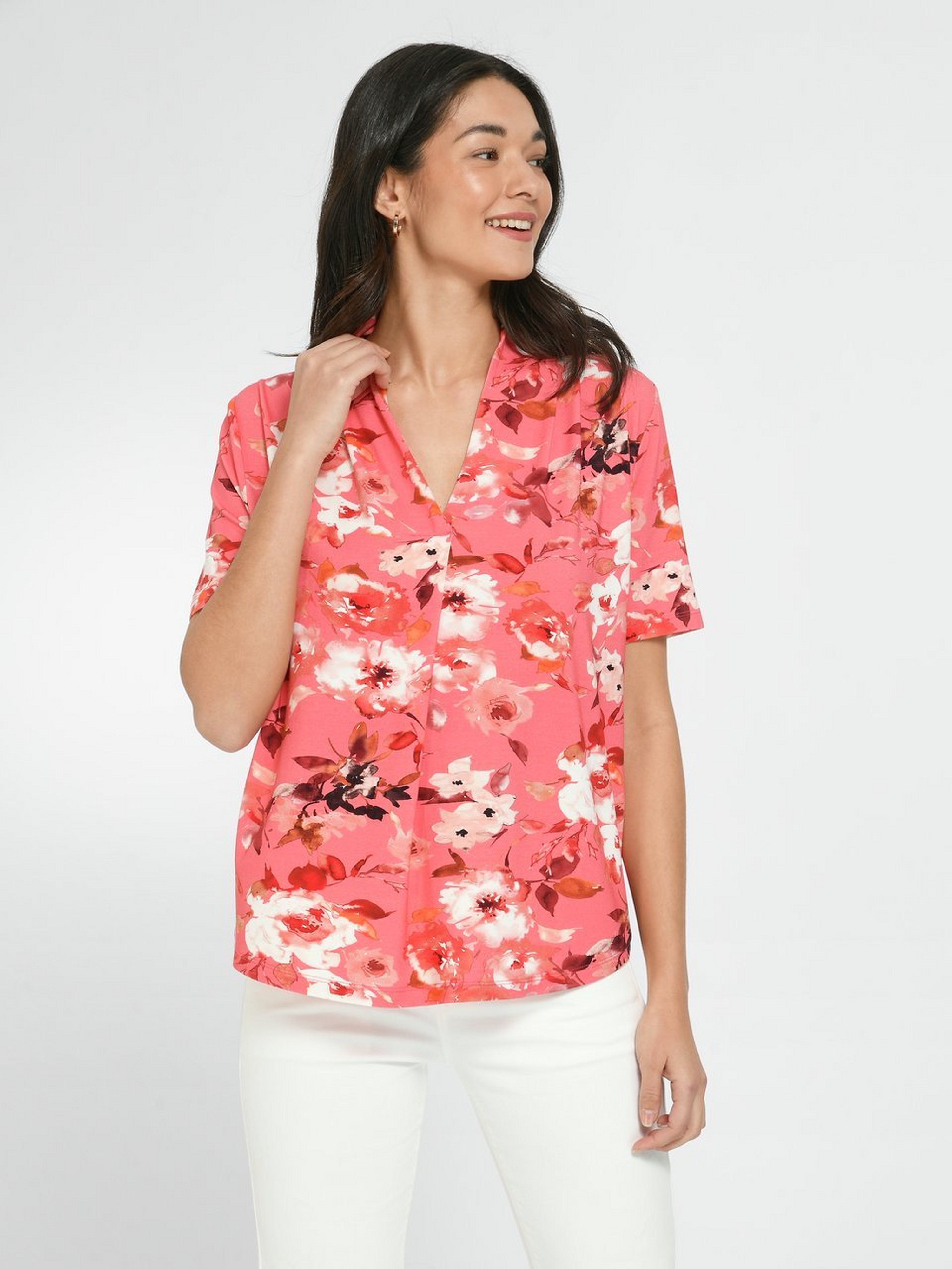 Jersey-Bluse