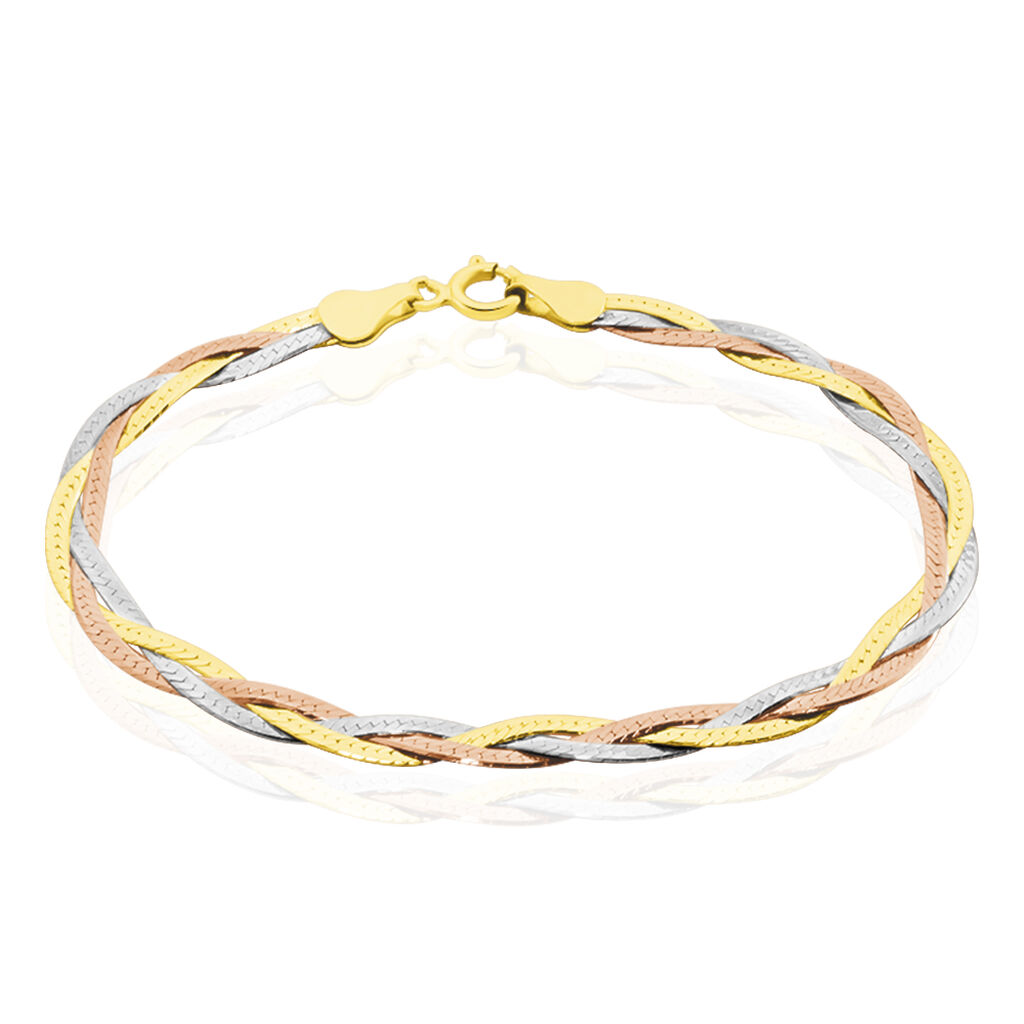 Bracelet Elae Argent Tricolore