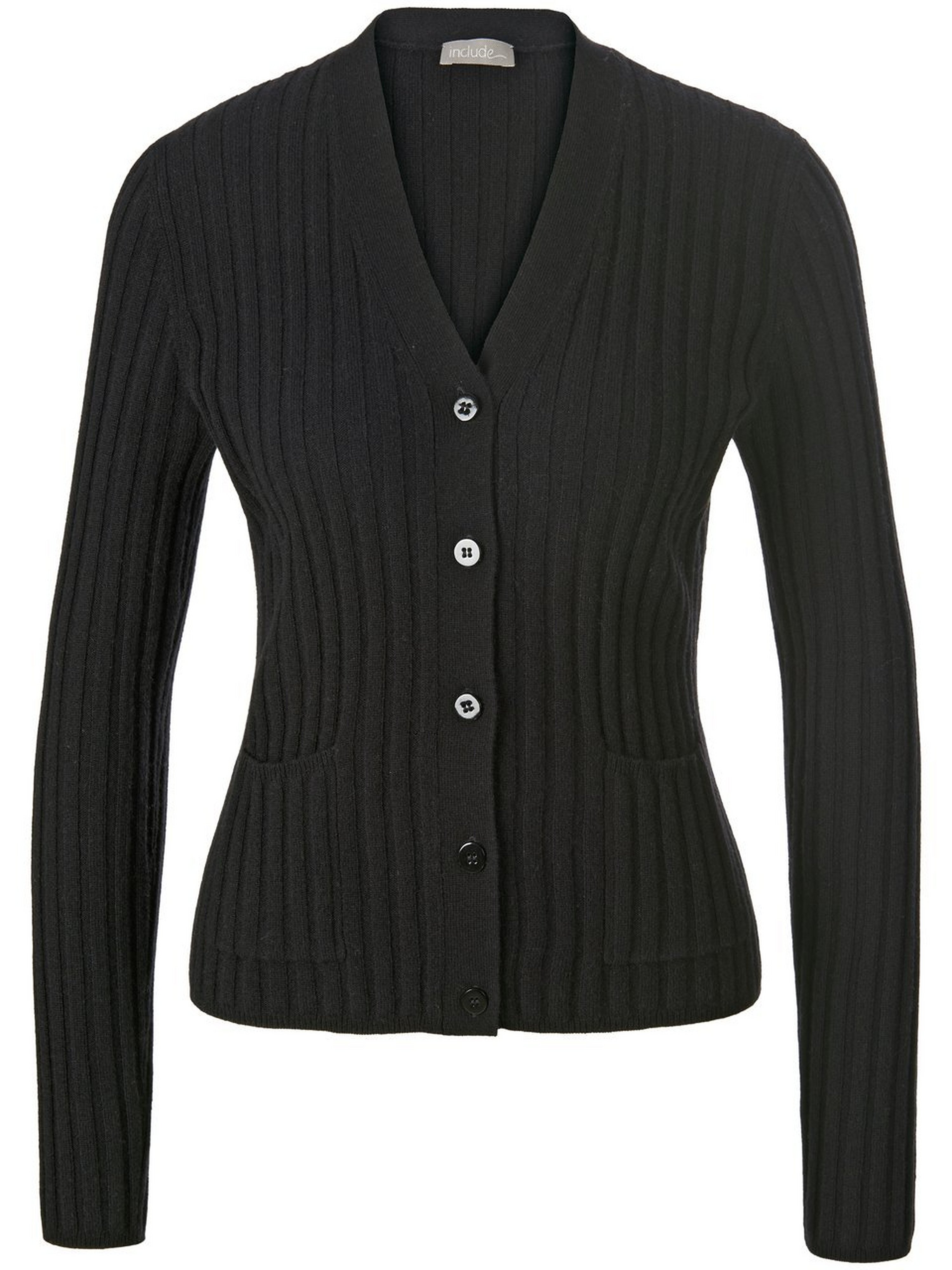 Strickjacke aus Schurwolle und Kaschmir