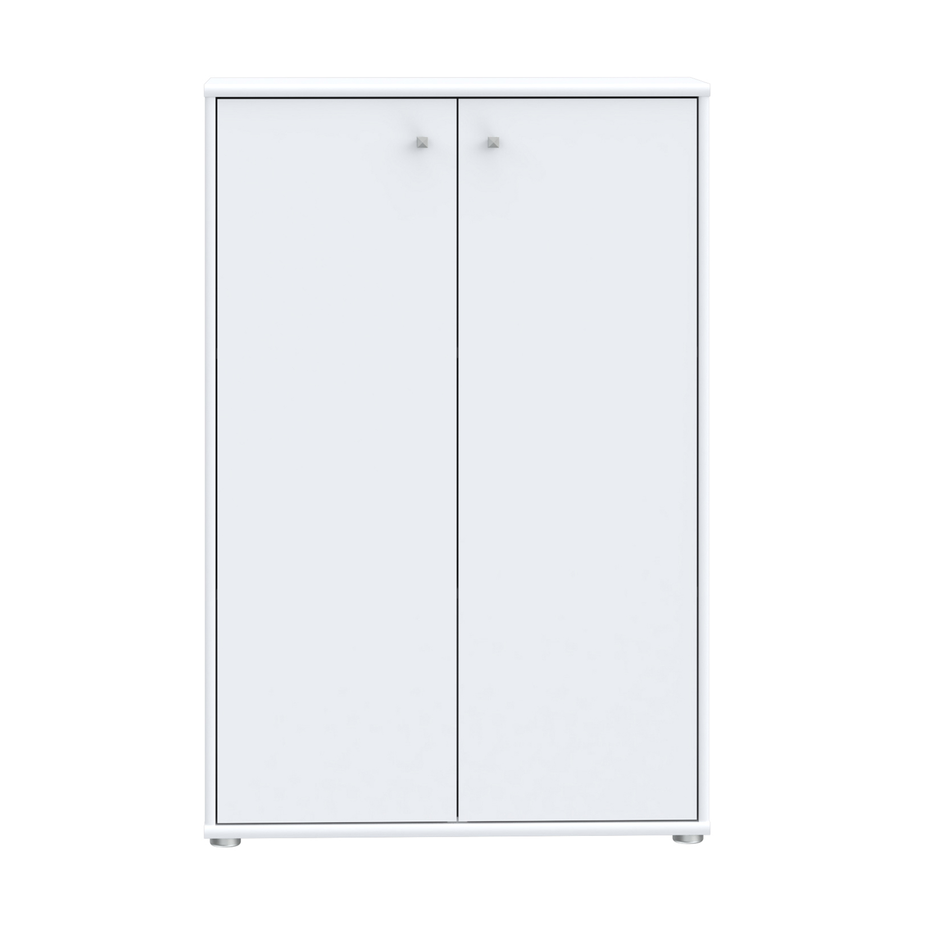 Kommode - weiß - 2 Türen - 74x111 cm