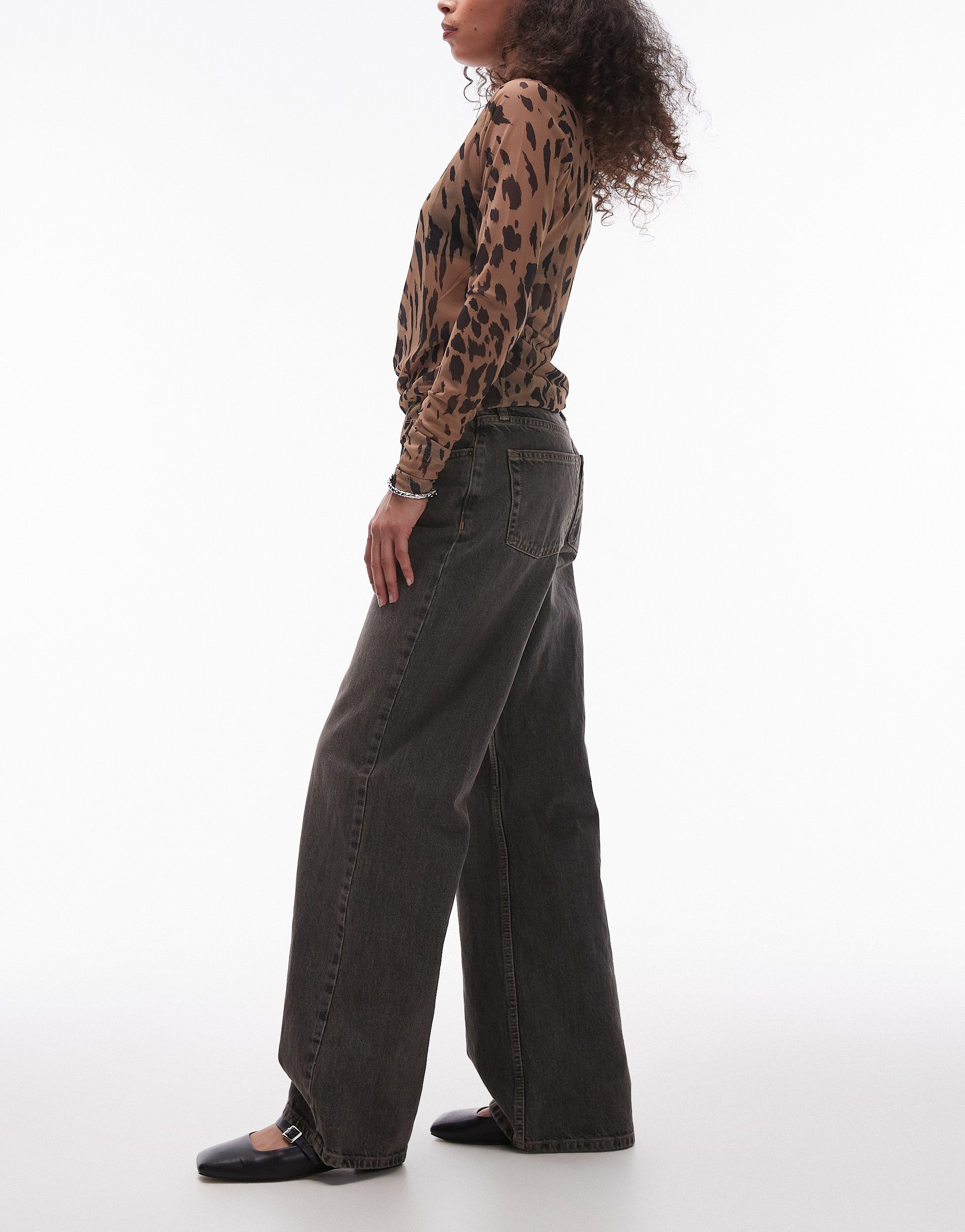 TOPSHOP Low waist Wide leg fit Jeans