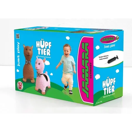 Jamara Hüpftier Lama rosa mit Pumpe