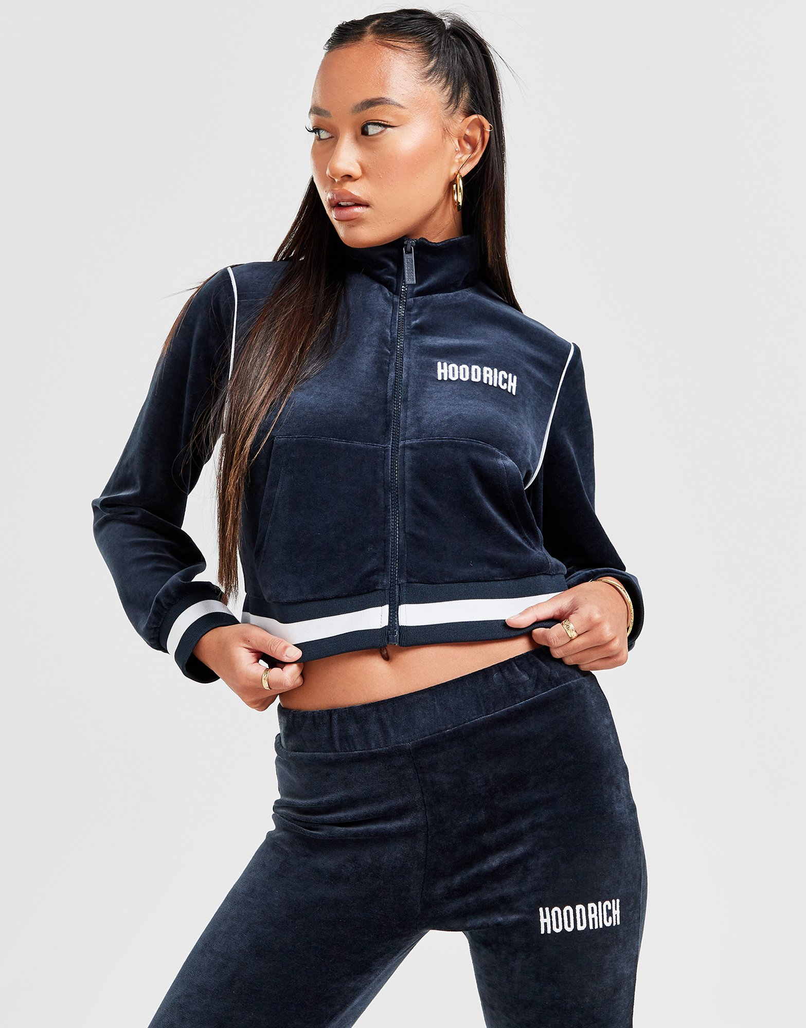 Hoodrich Sweat à Capuche Velours Femme