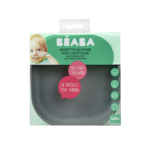 Assiette silicone ventouse Minéral - BEABA