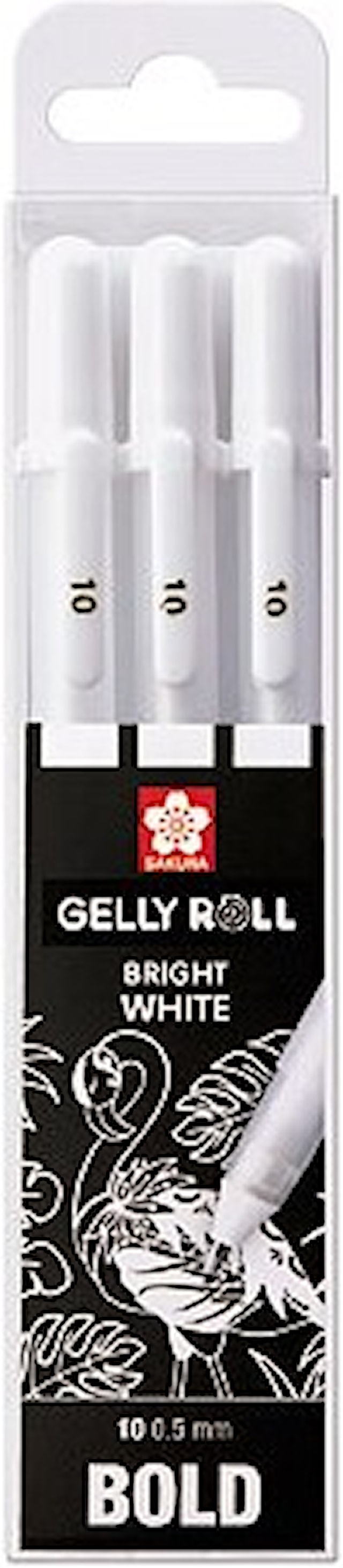 Sakura Gelly Roll Bright White fet 3-sett