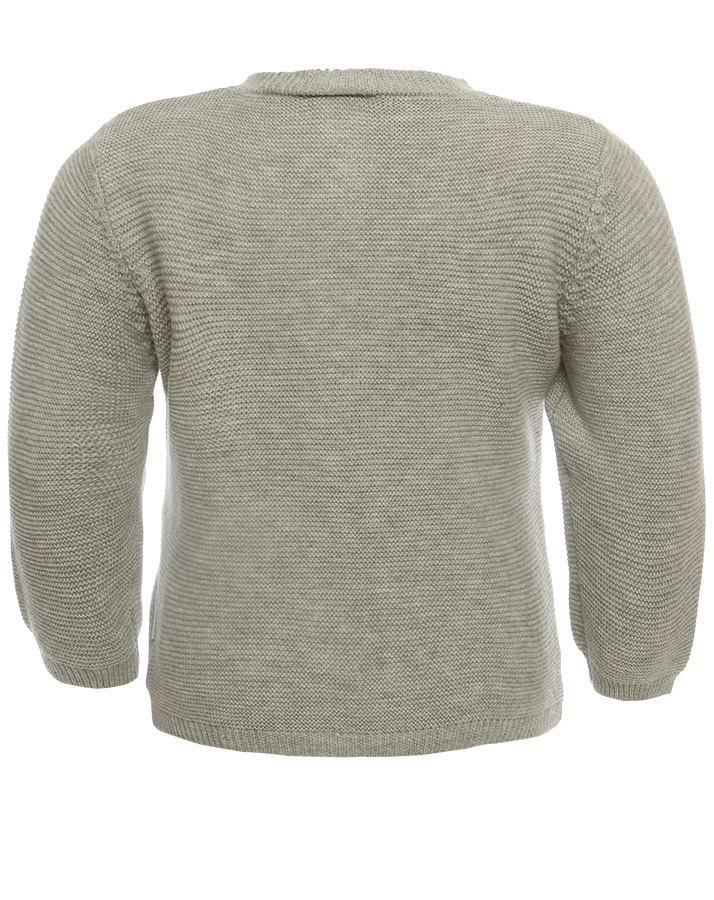Strickjacke BASIC in grau melange