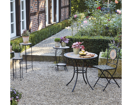 Prato Siena Tuin klapstoel, ijzer, zwart