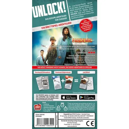 Asmodee Unlock! Game Adventures: Pandemic