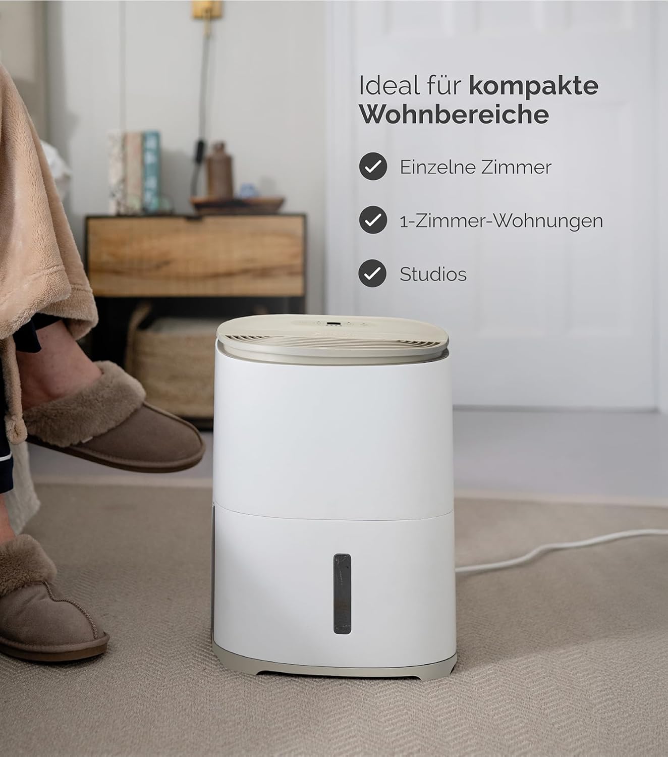 MeacoDry Arete One 6L Luftentfeuchter & Luftreiniger | Kompakt, Sehr leise mit 32 dB | Idealer Luftentfeuchter für Schlafzimmer, Kleine Räume & Wohnungen | H13 HEPA-Filter | 1,8L Tank