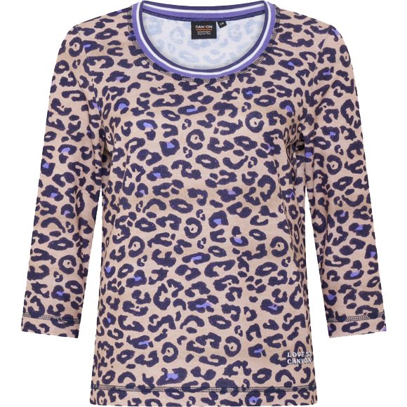 Canyon 3/4 Arm T-Shirt Damen camel